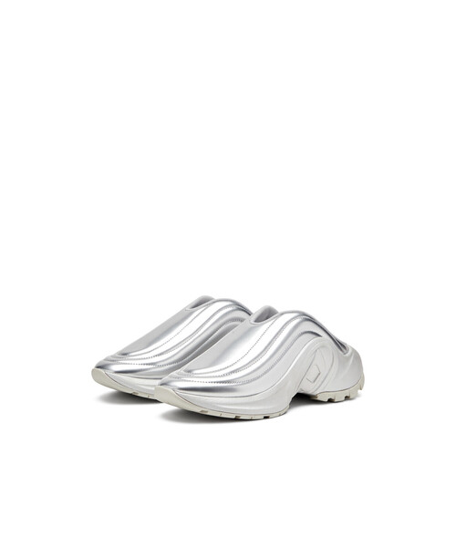 DIESEL RUNNER MULEX サボサンダル シルバー Women's S-D-Runner-Metallic mules | Silver | Diesel