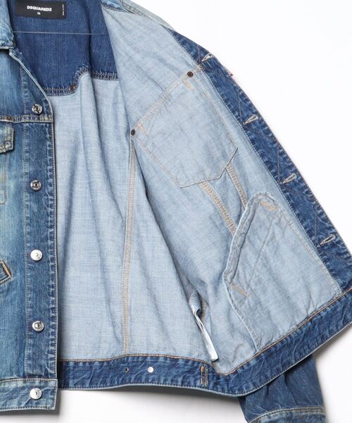 DSQUARED2（ディースクエアード）の「OVER JEAN JACKET /0251（デニムジャケット・レディース・インディゴブルー・36/38）」の3枚目の写真