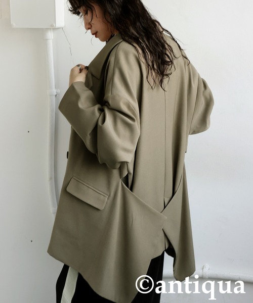 antiqua(アンティカ)の「ダブルジャケット(テーラードジャケット・レディース・ブラック/ベージュ系その他・ONESIZE)」の13枚目の写真