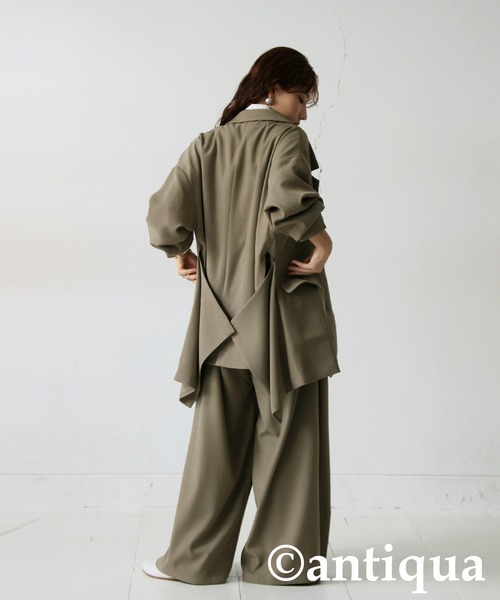 antiqua(アンティカ)の「ダブルジャケット(テーラードジャケット・レディース・ブラック/ベージュ系その他・ONESIZE)」の17枚目の写真