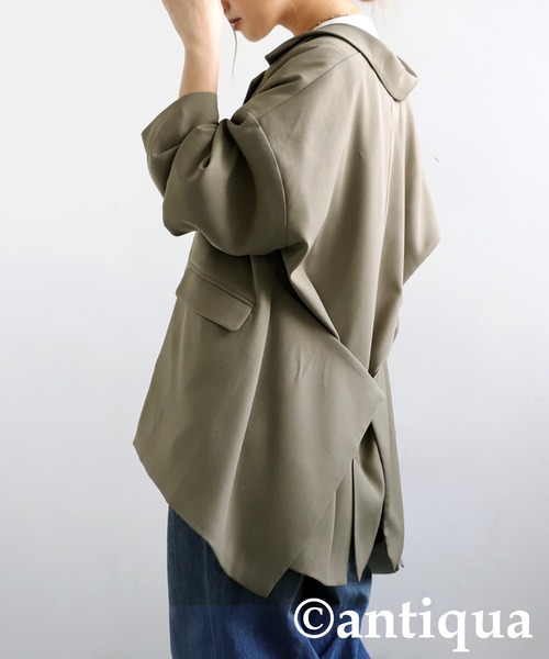 antiqua(アンティカ)の「ダブルジャケット(テーラードジャケット・レディース・ブラック/ベージュ系その他・ONESIZE)」の19枚目の写真