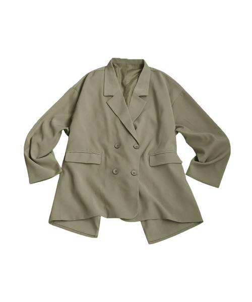 antiqua(アンティカ)の「ダブルジャケット(テーラードジャケット・レディース・ブラック/ベージュ系その他・ONESIZE)」の21枚目の写真