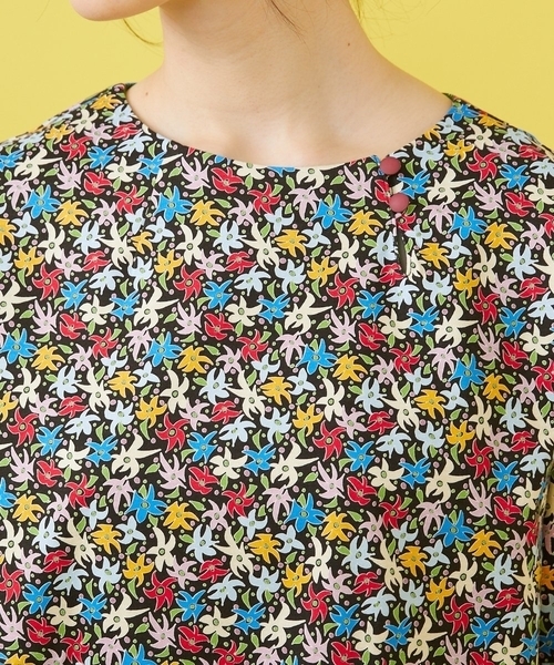セール】Amarillo limon フラワープリントカットソー（Tシャツ