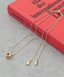 Three Four Time（スリーフォータイム）の「リングトップスライドチェーンネックレス（ネックレス）」