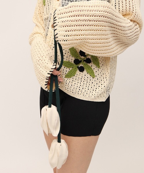 leinwande チューリップ　ヘアシュシュ　ヘアアクセサリー Tulip Hair Ribbon（シュシュ）｜leinwande（ラインヴァンド）の