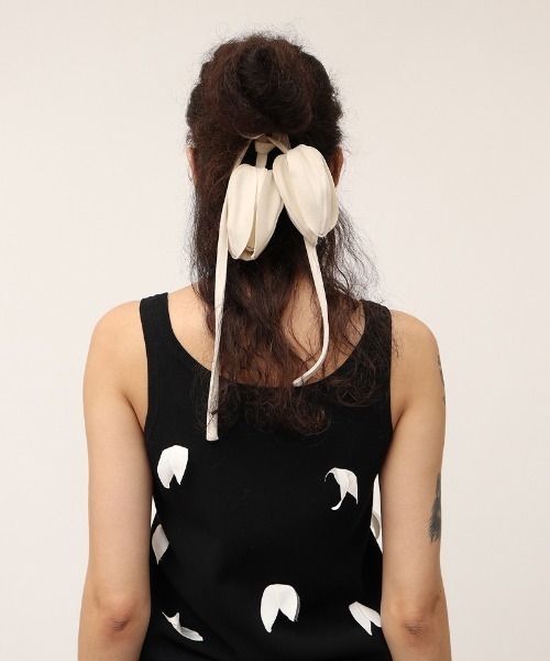 leinwande チューリップ　ヘアシュシュ　ヘアアクセサリー Tulip Hair Ribbon（シュシュ）｜leinwande（ラインヴァンド）の