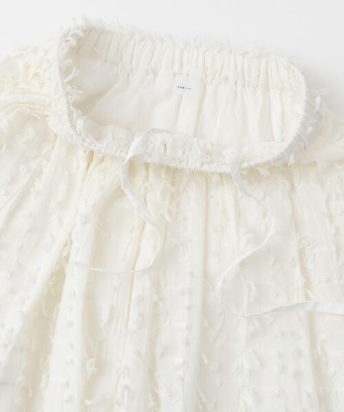 かぐれ（カグレ）の「フリンジカットジャガードスカート（スカート・レディース・ブラック/オフホワイト・FREE）」の11枚目の写真