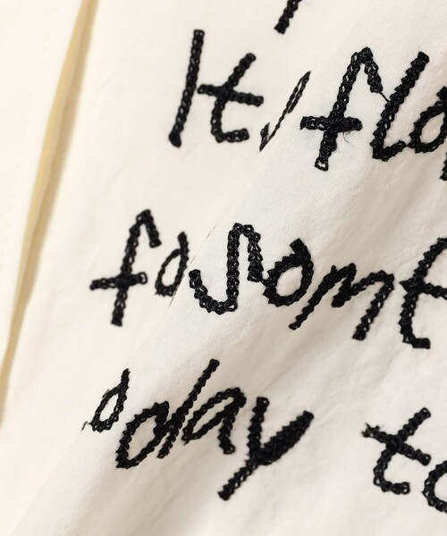 B:MING by BEAMS（ビーミングバイビームス）の「ブロック 刺繍 シャツ（シャツ/ブラウス・レディース・ホワイト系その他5/ブラック・ONE SIZE）」の15枚目の写真