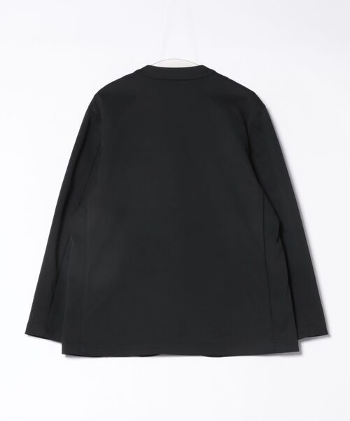 m.f.editorial（エムエフエディトリアル）の「【ストレッチ ウォッシャブル】m.f.エディトリアル メンズ circle motion JERSEY ノーカラージャケット(セットアップ可能)（カーディガン/ボレロ・メンズ・ブラック/グレー系その他2・MEDIUM/LARGE/X-LARGE）」の3枚目の写真