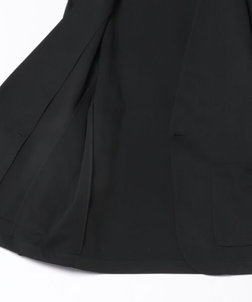 m.f.editorial（エムエフエディトリアル）の「【ストレッチ ウォッシャブル】m.f.エディトリアル メンズ circle motion JERSEY ノーカラージャケット(セットアップ可能)（カーディガン/ボレロ・メンズ・ブラック/グレー系その他2・MEDIUM/LARGE/X-LARGE）」の4枚目の写真