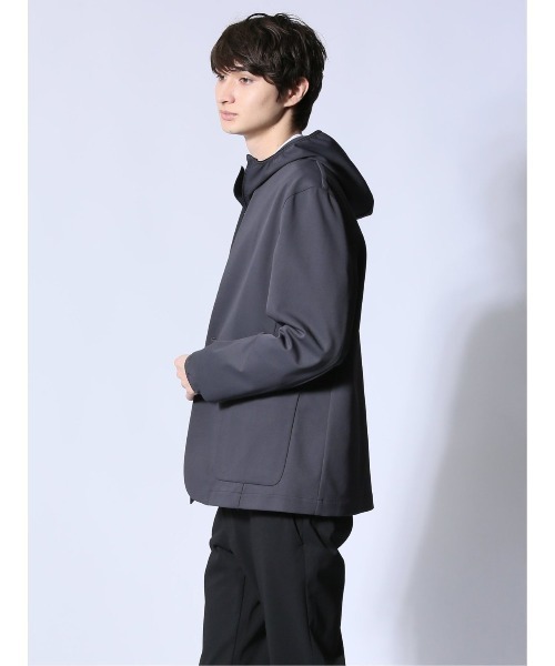 m.f.editorial（エムエフエディトリアル）の「【ストレッチ ウォッシャブル】m.f.エディトリアル メンズ circle motion JERSEY ノーカラージャケット(セットアップ可能)（カーディガン/ボレロ・メンズ・ブラック/グレー系その他2・MEDIUM/LARGE/X-LARGE）」の21枚目の写真