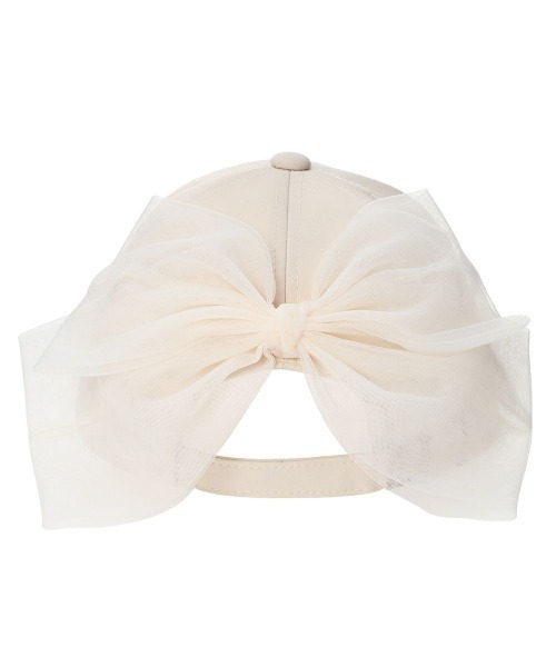 F i.n.t（フィント）の「バックチュールリボンキャップ/ fint　フィント（キャップ・レディース・アイボリー/ライトグレー・FREE）」の9枚目の写真