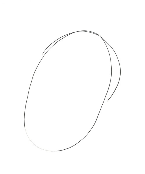 Green　Parks（グリーンパークス）の「everywalk.カーブパイプチョーカー（ネックレス・レディース・ブラック/ベージュ・FREE）」の2枚目の写真