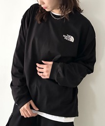 THE NORTH FACE（ザノースフェイス）の「国内未発売 THE NORTH FACE(ザ・ノースフェイス) ワンポイント ロゴ刺繍 ステッチ 切り替え 長袖 ロンT ESSENTIAL L S R TEE（Tシャツ/カットソー）」
