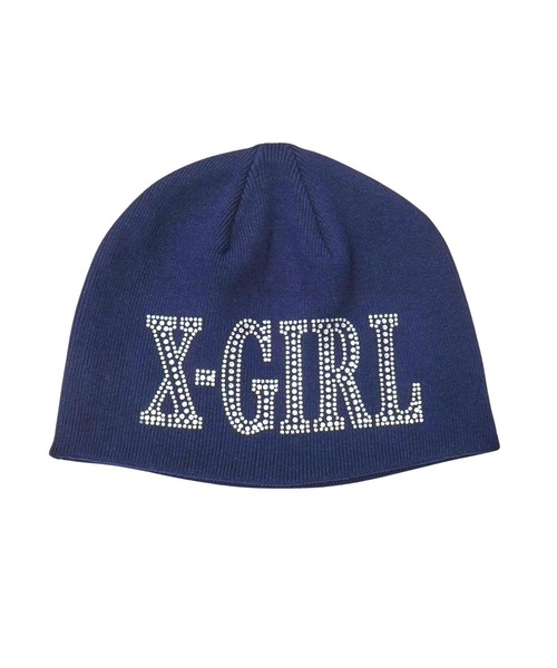 RHINESTONE ROMAN TYPE LOGO BEANIE（ニットキャップ/ビーニー