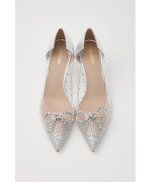 STACCATO（スタッカート）の「ドルチェクリアリボンパンプス（パンプス・レディース・クリア・23cm/23.5cm/24cm/24.5cm/22.5cm）」の6枚目の写真