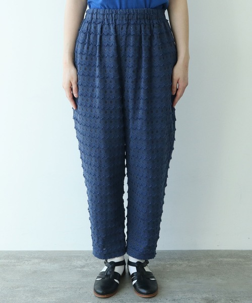 bulle de savon（ビュルデサボン）/ スノーパンツ △デニム調 hana ジャカード パンツ（その他パンツ）｜bulle de