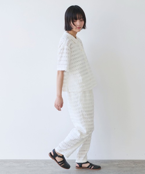 bulle de savon（ビュルデサボン）/ スノーパンツ △デニム調 hana ジャカード パンツ（その他パンツ）｜bulle de