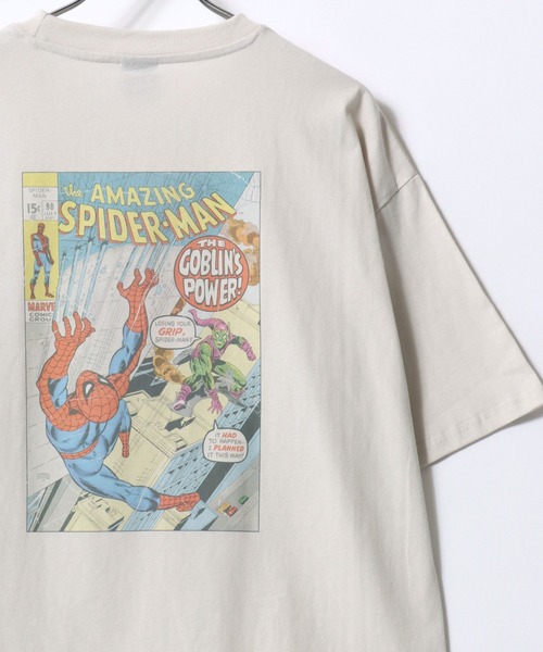 MARVEL(マーベル)の「2026SS MARVEL/マーベル スパイダーマン キャプテン・アメリカ アメコミ ヴィンテージ フロント/バックプリント 半袖Tシャツ レディース メンズ(Tシャツ/カットソー・メンズ・アイボリー/ブラック系その他/スミクロ/ホワイト系その他/ホワイト系その他3/ホワイト系その他2/ブラック系その他3/ブラック系その他2・M/L/LL)」の2枚目の写真