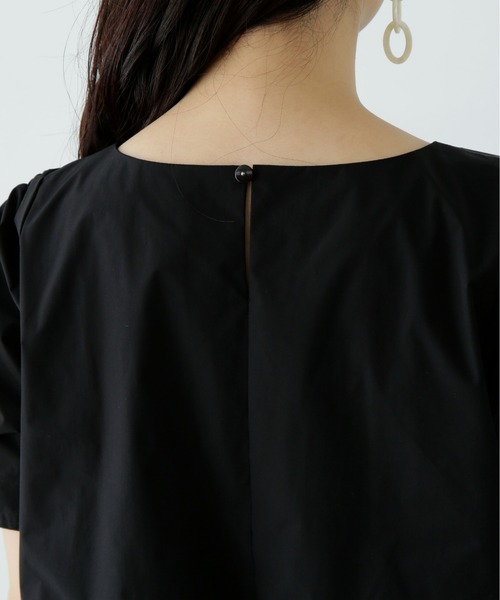 N.(N. Natural Beauty Basic)(エヌエヌナチュラルビューティーベーシック)の「シャーリングスリーブブラウス×スカートセット(ワンピース・レディース・ブラック/ライトグリーン・SMALL/MEDIUM)」の11枚目の写真