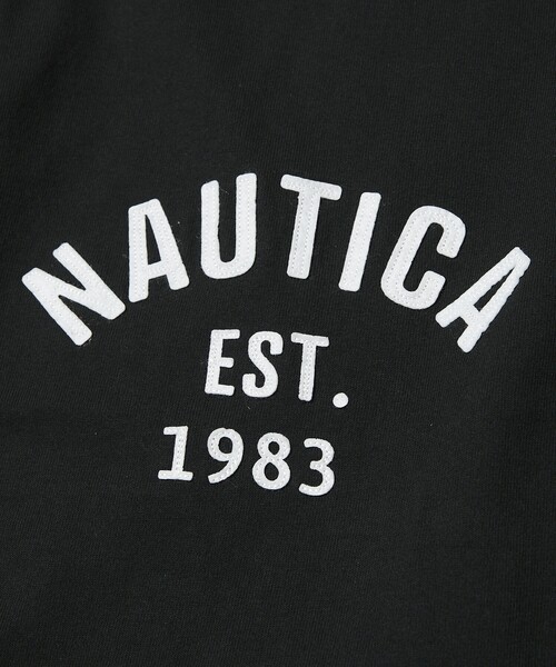 NAUTICA（ノーティカ）の「NAUTICA/ノーティカ Felt Patch Arch Logo S/S Tee/フェルトパッチ アーチロゴ ショートスリーブTシャツ（Tシャツ/カットソー・メンズ・ブラック/レッド/ライトグレー/ホワイト/ネイビー・X-LARGE/LARGE/MEDIUM/SMALL）」の7枚目の写真
