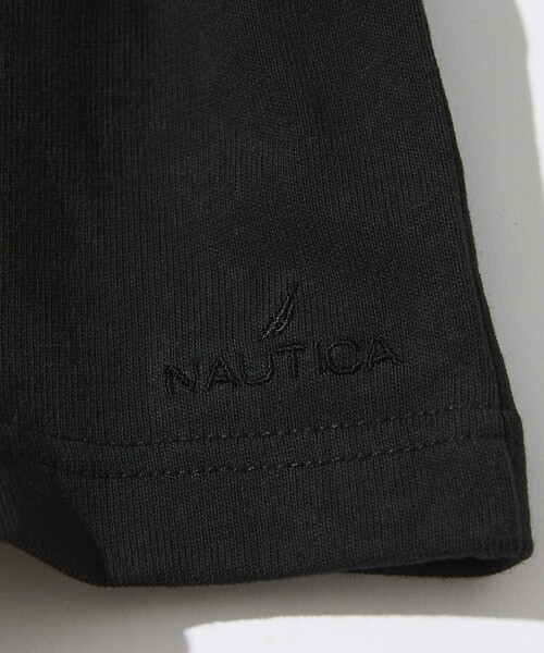 NAUTICA（ノーティカ）の「NAUTICA/ノーティカ Felt Patch Arch Logo S/S Tee/フェルトパッチ アーチロゴ ショートスリーブTシャツ（Tシャツ/カットソー・メンズ・ブラック/レッド/ライトグレー/ホワイト/ネイビー・X-LARGE/LARGE/MEDIUM/SMALL）」の12枚目の写真