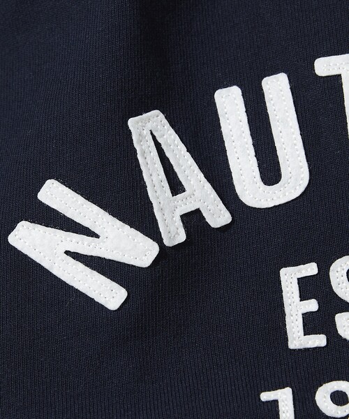 NAUTICA（ノーティカ）の「NAUTICA/ノーティカ Felt Patch Arch Logo S/S Tee/フェルトパッチ アーチロゴ ショートスリーブTシャツ（Tシャツ/カットソー・メンズ・ブラック/レッド/ライトグレー/ホワイト/ネイビー・X-LARGE/LARGE/MEDIUM/SMALL）」の13枚目の写真