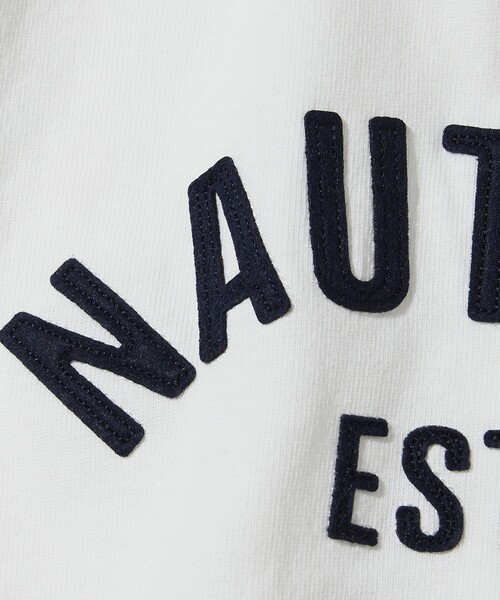NAUTICA（ノーティカ）の「NAUTICA/ノーティカ Felt Patch Arch Logo S/S Tee/フェルトパッチ アーチロゴ ショートスリーブTシャツ（Tシャツ/カットソー・メンズ・ブラック/レッド/ライトグレー/ホワイト/ネイビー・X-LARGE/LARGE/MEDIUM/SMALL）」の16枚目の写真