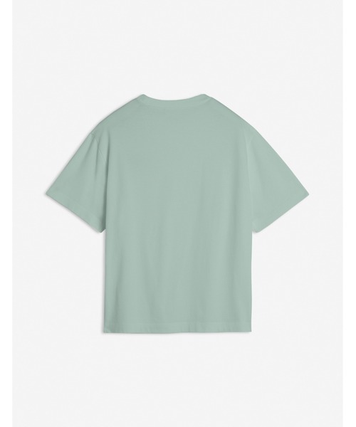 Maison Kitsune（メゾンキツネ）の「MAISON KITSUNE HANDWRITING EMBROIDERY OVERSIZE TEE（Tシャツ/カットソー・メンズ・ライトイエロー/ブルー系その他/グレー/ブラック×ホワイト/ホワイト×ブラック・XS/S/M/L/XL/XXS/XXL）」の11枚目の写真