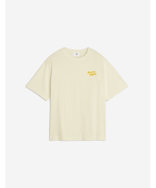 Maison Kitsune（メゾンキツネ）の「MAISON KITSUNE HANDWRITING EMBROIDERY OVERSIZE TEE（Tシャツ/カットソー・メンズ・ライトイエロー/ブルー系その他/グレー/ブラック×ホワイト/ホワイト×ブラック・XS/S/M/L/XL/XXS/XXL）」の15枚目の写真