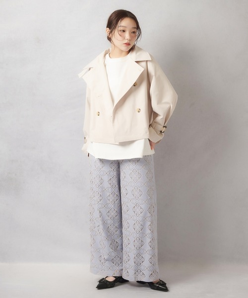 ルルウィルビー♡パフスリーブショートトレンチコート LOULOU WILLOUGHBY（ルルウィルビー）｜トレンチコート一覧 - WEAR