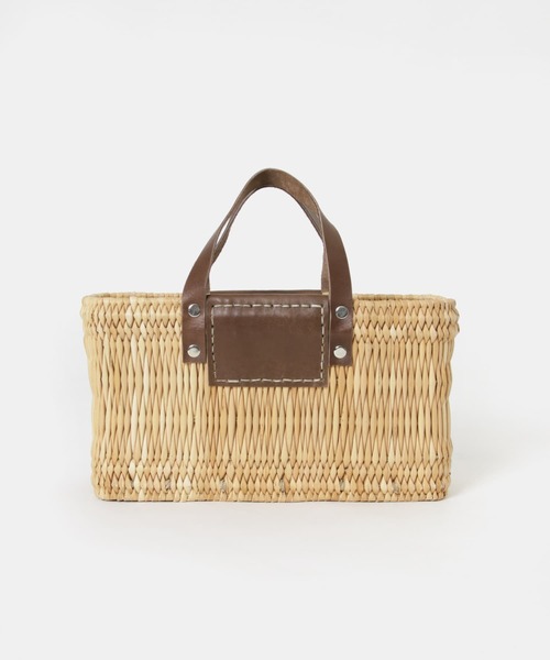 URBAN RESEARCH（アーバンリサーチ）の「ストローカゴバッグ（かごバッグ・レディース・ブラウン/ブラック・-）」の9枚目の写真