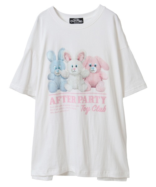 Candy Stripper（キャンディストリッパー）の「AFTER PARTY BIG Tシャツ（Tシャツ/カットソー・レディース・ライトブルー/オフホワイト/ホワイト系その他/ピンク・FREE）」の2枚目の写真