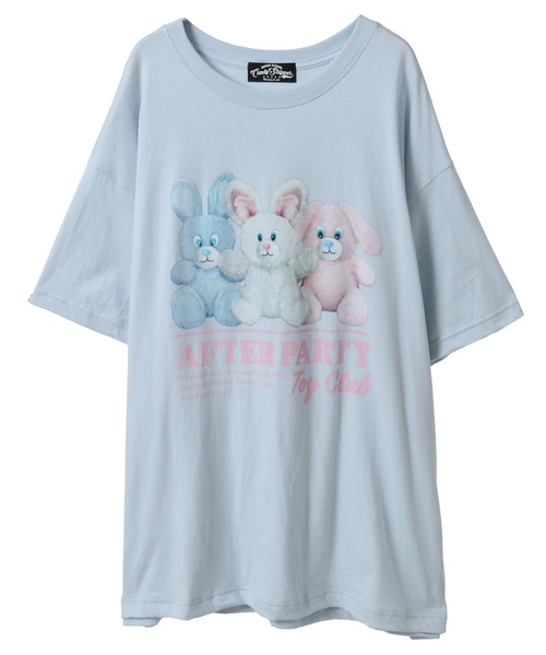Candy Stripper（キャンディストリッパー）の「AFTER PARTY BIG Tシャツ（Tシャツ/カットソー・レディース・ライトブルー/オフホワイト/ホワイト系その他/ピンク・FREE）」の22枚目の写真