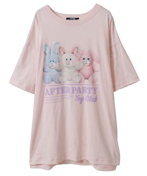 Candy Stripper（キャンディストリッパー）の「AFTER PARTY BIG Tシャツ（Tシャツ/カットソー・レディース・ライトブルー/オフホワイト/ホワイト系その他/ピンク・FREE）」の10枚目の写真