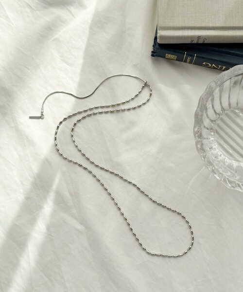 fredy emue（フレディエミュ）の「アジャスト前後着用ネックレス（ネックレス・レディース・シルバー/ゴールド・FREE）」の10枚目の写真