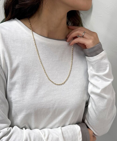 fredy emue（フレディエミュ）の「アジャスト前後着用ネックレス（ネックレス・レディース・シルバー/ゴールド・FREE）」の5枚目の写真