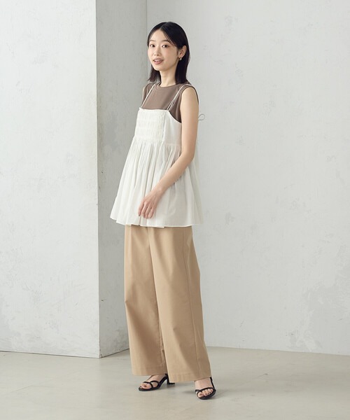 COMME CA ISM(コムサイズム)の「インドコットン キャミビスチェブラウス(シャツ/ブラウス・レディース・ブラック/グレー/ホワイト・FREE)」の5枚目の写真