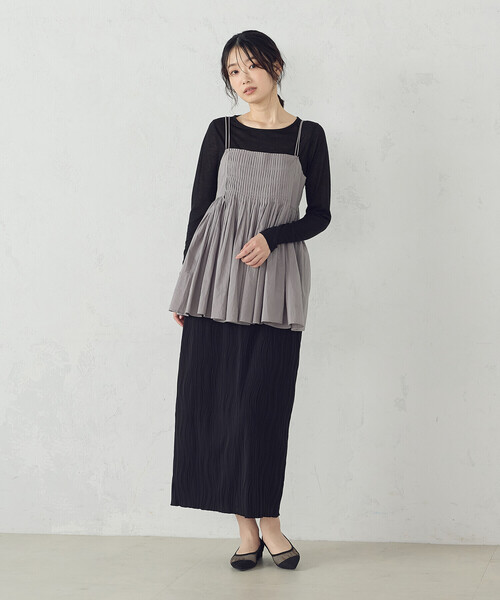 COMME CA ISM(コムサイズム)の「インドコットン キャミビスチェブラウス(シャツ/ブラウス・レディース・ブラック/グレー/ホワイト・FREE)」の9枚目の写真