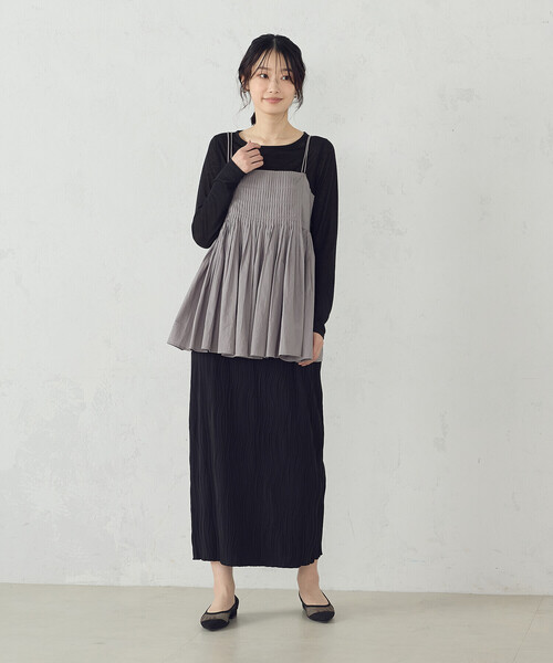 COMME CA ISM(コムサイズム)の「インドコットン キャミビスチェブラウス(シャツ/ブラウス・レディース・ブラック/グレー/ホワイト・FREE)」の10枚目の写真