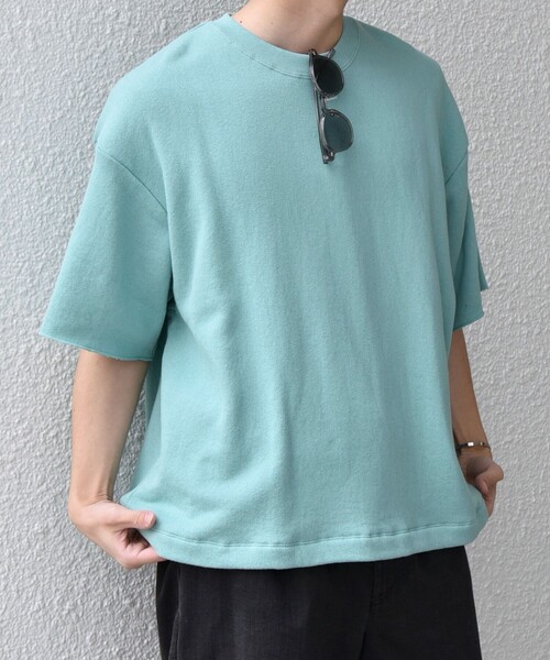 SHIPS any(シップス エニィ)の「SHIPS any: ドライタッチ 吊り裏毛 ヴィンテージライク スウェット Tシャツ◇(Tシャツ/カットソー・メンズ・ナチュラル/グレー/ライトグリーン・LARGE/MEDIUM)」の1枚目の写真