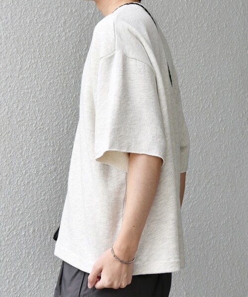 SHIPS any(シップス エニィ)の「SHIPS any: ドライタッチ 吊り裏毛 ヴィンテージライク スウェット Tシャツ◇(Tシャツ/カットソー・メンズ・ナチュラル/グレー/ライトグリーン・LARGE/MEDIUM)」の10枚目の写真