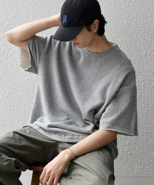 SHIPS any(シップス エニィ)の「SHIPS any: ドライタッチ 吊り裏毛 ヴィンテージライク スウェット Tシャツ◇(Tシャツ/カットソー・メンズ・ナチュラル/グレー/ライトグリーン・LARGE/MEDIUM)」の15枚目の写真