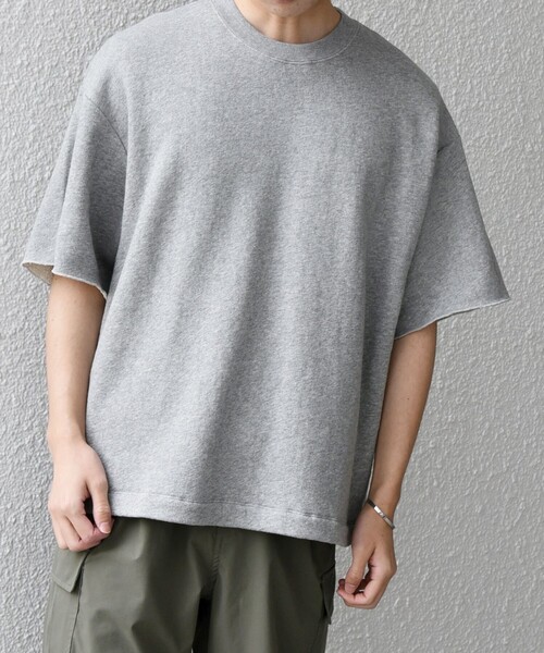 SHIPS any(シップス エニィ)の「SHIPS any: ドライタッチ 吊り裏毛 ヴィンテージライク スウェット Tシャツ◇(Tシャツ/カットソー・メンズ・ナチュラル/グレー/ライトグリーン・LARGE/MEDIUM)」の18枚目の写真