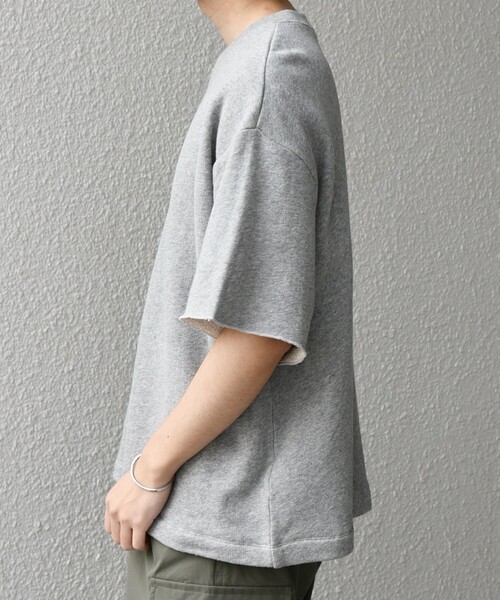 SHIPS any(シップス エニィ)の「SHIPS any: ドライタッチ 吊り裏毛 ヴィンテージライク スウェット Tシャツ◇(Tシャツ/カットソー・メンズ・ナチュラル/グレー/ライトグリーン・LARGE/MEDIUM)」の19枚目の写真