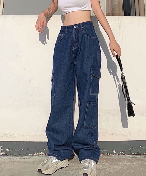 CERCA(チェルカ)の「HALEY PESCA/ハイウエスト カラーカーゴパンツ(カーゴパンツ・レディース・ホワイト・LARGE/MEDIUM/SMALL)」の3枚目の写真