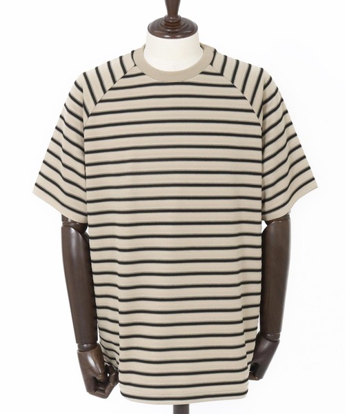 CAMBIO(カンビオ)の「mt9663-ボーダースピンドルTシャツ(Tシャツ/カットソー・メンズ・グリーン/ブラック/ベージュ・M/L/XL)」の20枚目の写真
