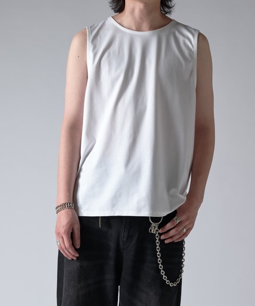 Lui's（ルイス）の「SHINE タンクトップ（タンクトップ・メンズ・ホワイト/グレー/チャコールグレー/ブラック・FREE）」の5枚目の写真