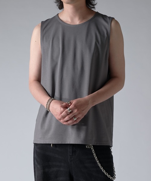完売］jent louis neck piercing tank top Jent Louis Neck