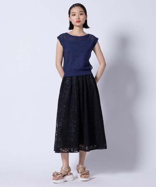TOCCA（トッカ）の「SUMMER STARS PULLOVER プルオーバー（ニット/セーター・レディース・ネイビー系/アイボリー系・SMALL/MEDIUM）」の5枚目の写真